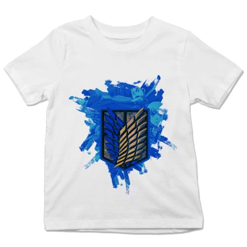 Attack on Titan Survey Corps Blue Emblem Graphic T-Shirt – Anime Tee