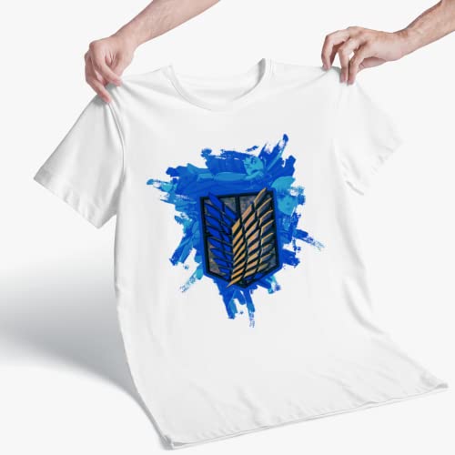 Attack on Titan Survey Corps Blue Emblem Graphic T-Shirt – Anime Tee