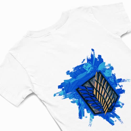 Attack on Titan Survey Corps Blue Emblem Graphic T-Shirt – Anime Tee