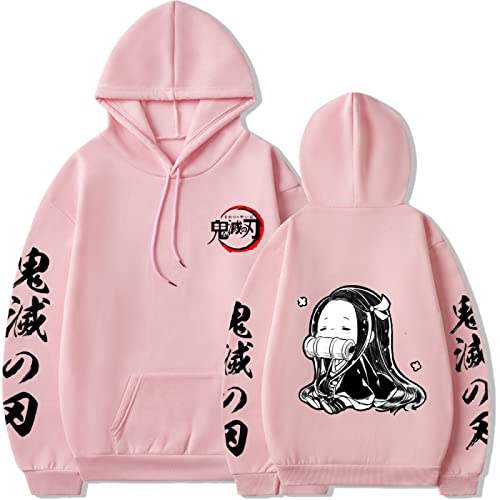 Demon Slayer Nezuko Chibi Resting Hoodie – Kimetsu no Yaiba Anime Streetwear