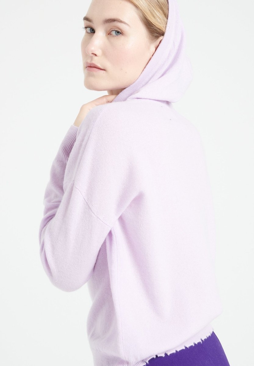Women's Cashmere Zip Hoodie – Lilac | MIA 16