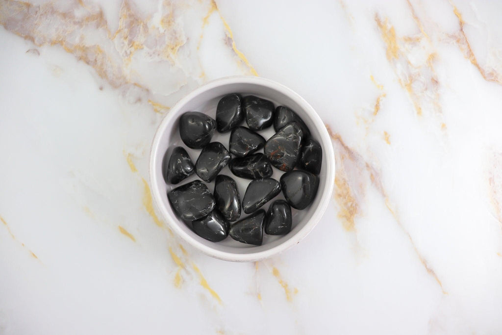 Natural Black Tourmaline Rolled Stone – Protection & Grounding Crystal